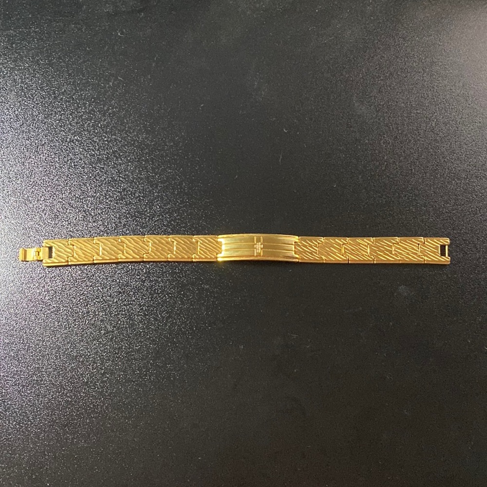 Stainless Steel Gold Plated 9” Bracelet